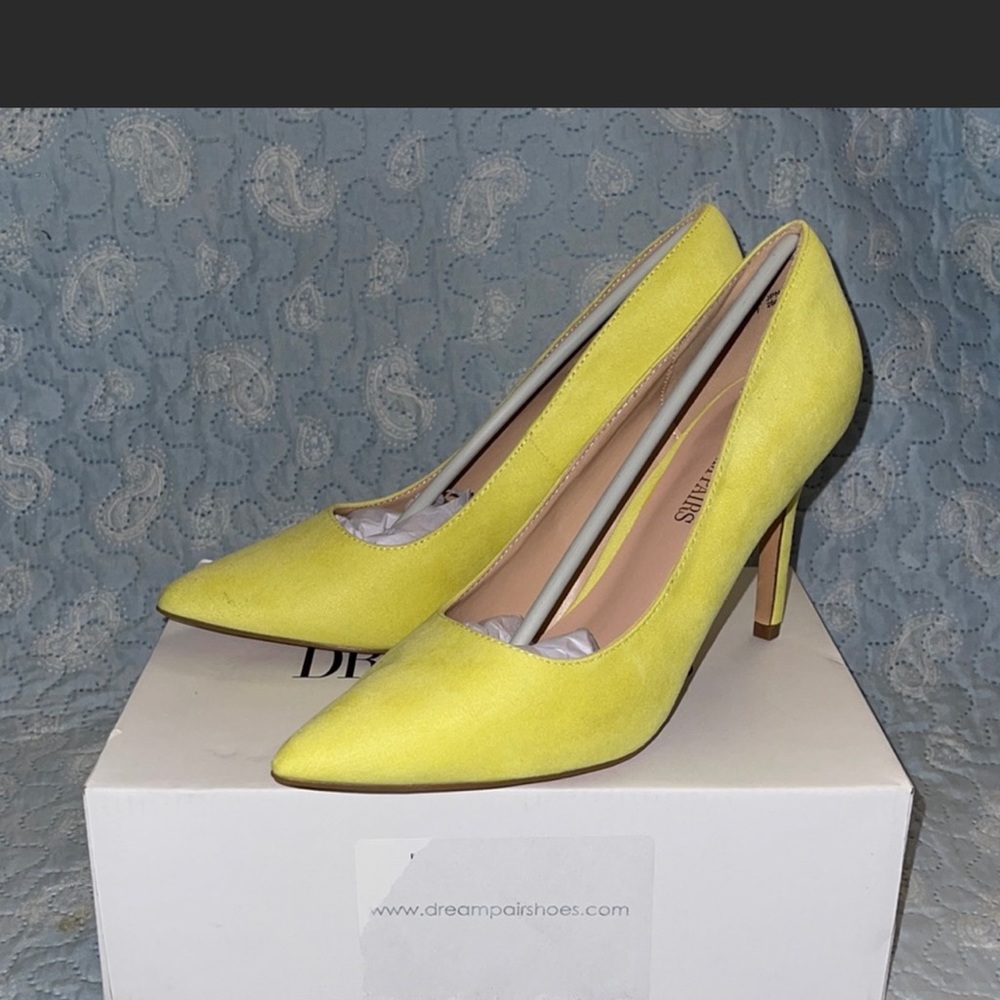 Yellow Heels Size 9